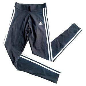 Adidas 3 Stripes Tights Black XS NWT NEW!